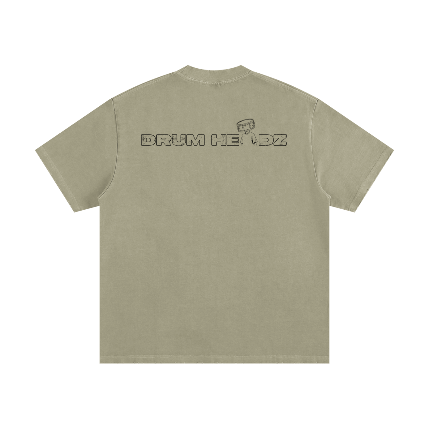 Groovers Heavyweight Frayed T-Shirt (Khaki)