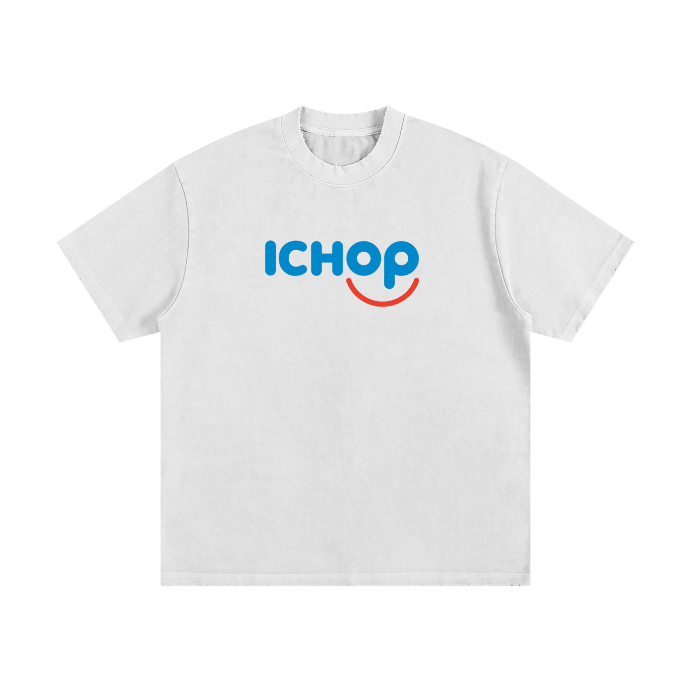 ICHOP Heavyweight Frayed T-Shirt (White)
