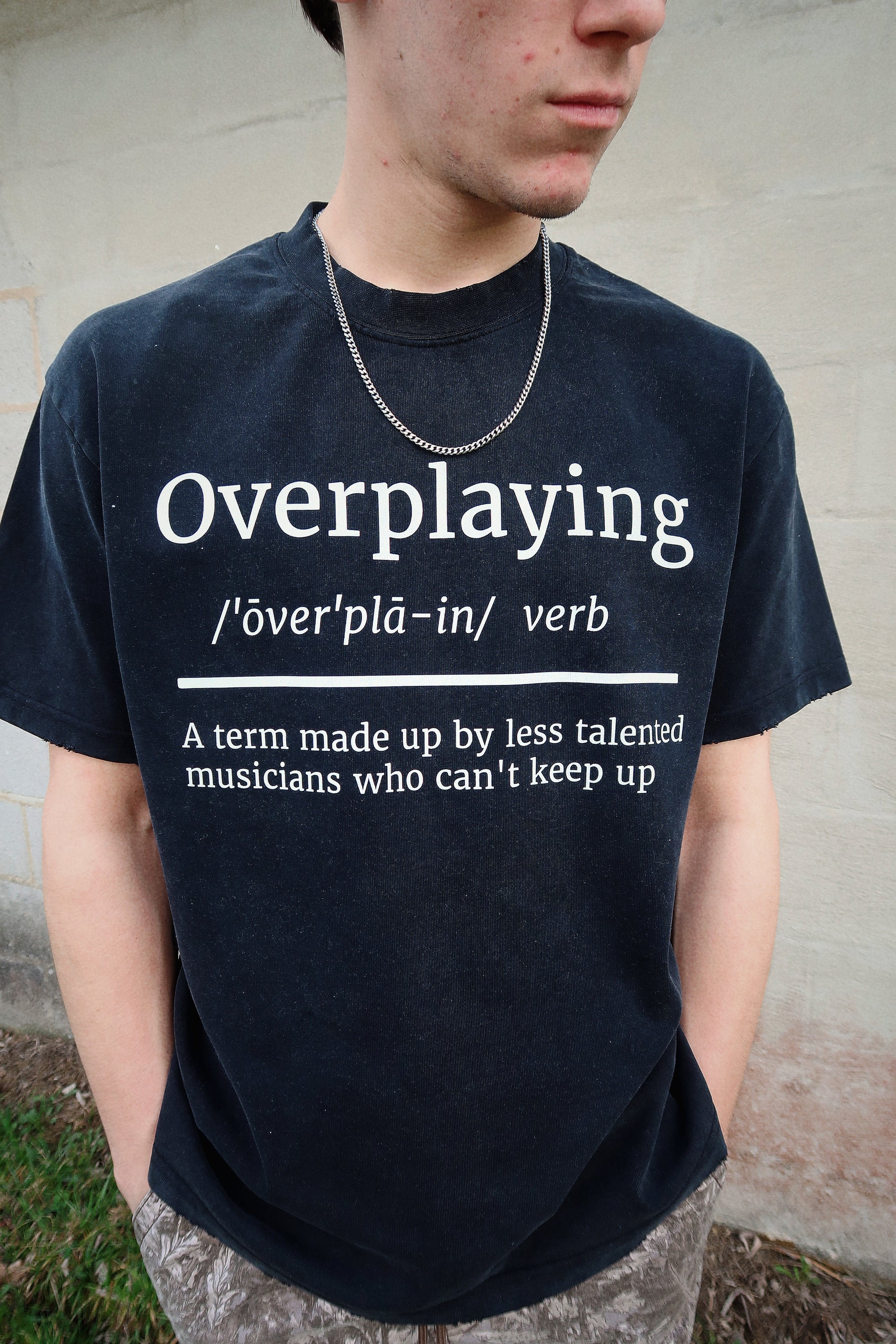 Overplaying Heavyweight Frayed T-Shirt