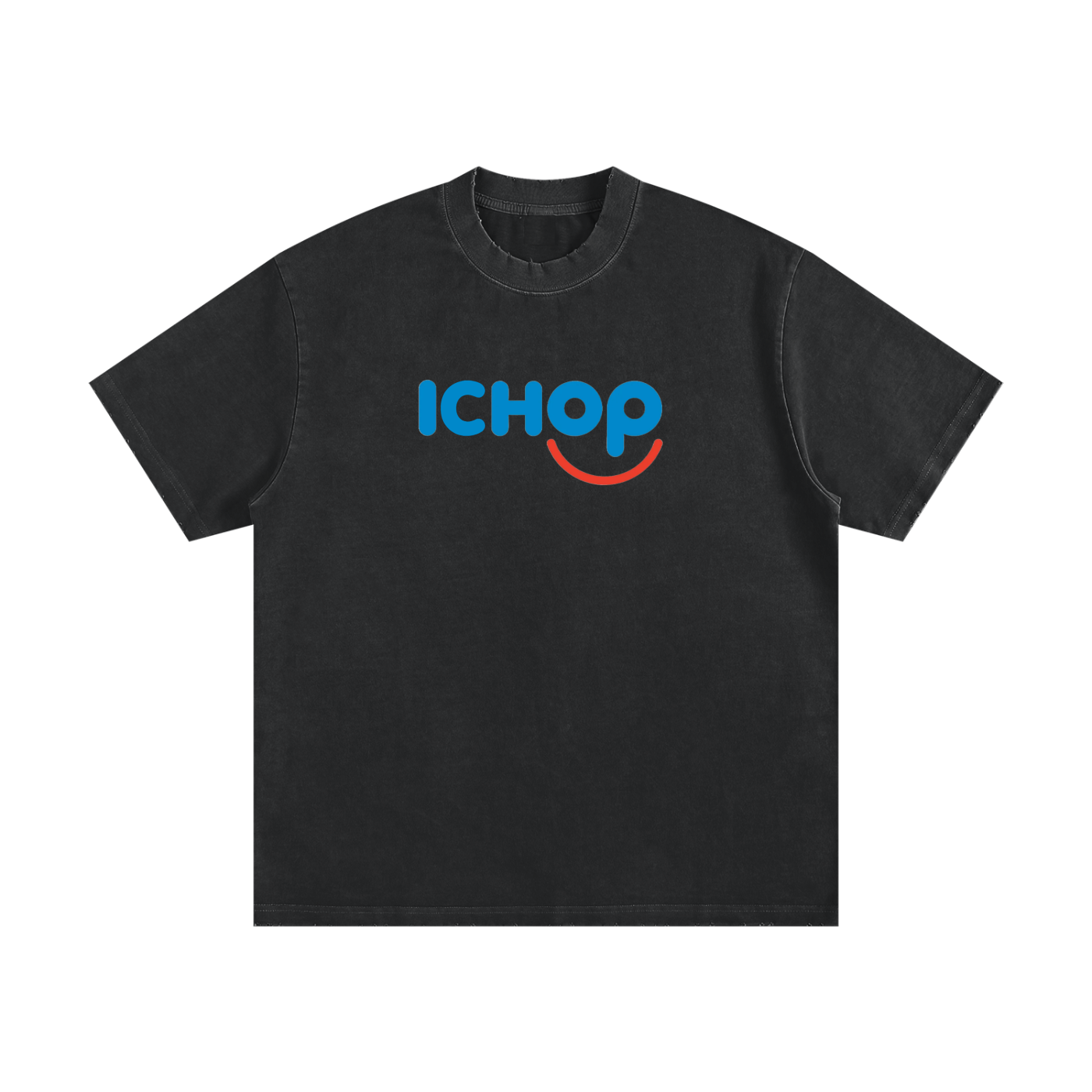 ICHOP Heavyweight Frayed T-Shirt (Black)